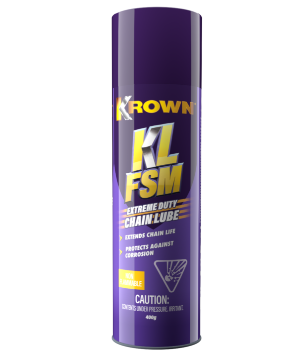 Pack shot of KLFSM Chain Lube Aerosol